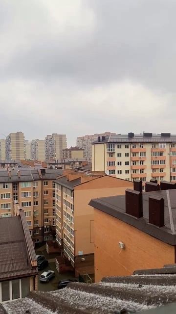 Первый снег в Краснодаре! Погода -1, вот она зимушка, зи?