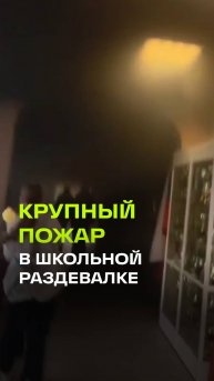 Пожар вспыхнул в раздевалке гимназии в Люберцах
