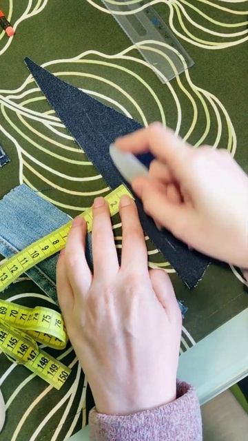 ✂️Как шить⁉️Накладной шов🧵#рукоделие #творчество #