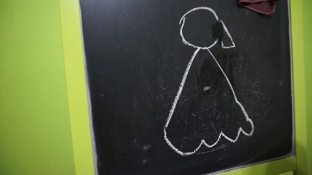 Ждун..Рисую ждуна мелом