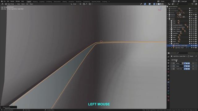 28.4 - Light Strips - Lower Shell