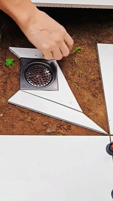 Example of installing bathroom floor tiles #shorts