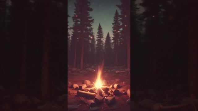 Разжигаю костёр.