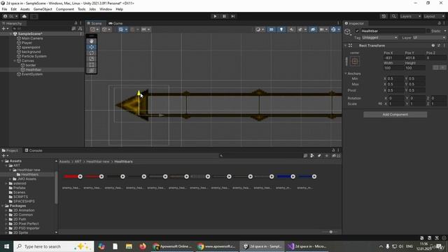 20 -setting up health ui