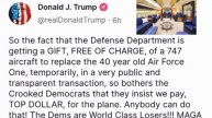 Трамп так хочет принять в дар от Катара 400-миллионный Боинг, что объяснение не заставило себя ждать