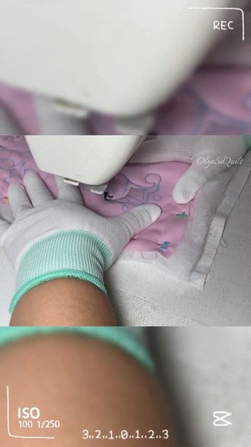 Free motion quilting. Свободно ходовая стёжка.