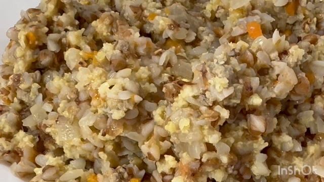 Завтрак диабетика каша гречневая с пшеном!