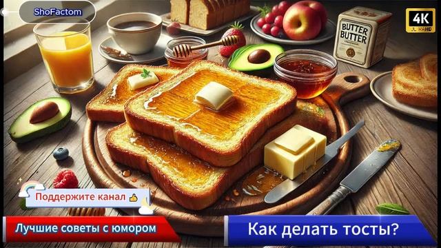 Как делать тосты и не спалить кухню 😅🔥