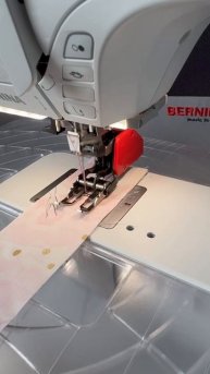 Тестирую свою новую помощницу BERNINA B435 и шагающая лапка