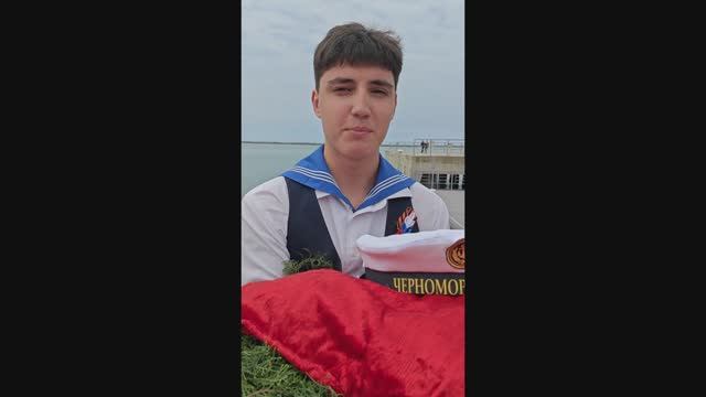 «Это память, которую нужно хранить», — участник патриотической акции «Бескозырка»