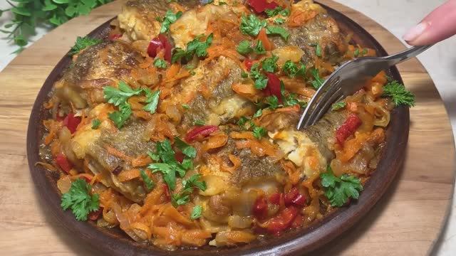 Готовлю рыбу по этому рецепту уже много лет🔥🔥 Секрет в подливе🔥🔥 Хек, минтай🔥🔥