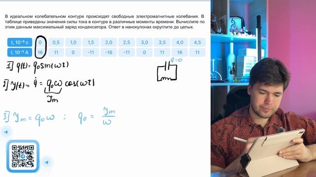 В идеальном колебательном контуре происходят свободные электромагнитные колебания. В - №37681