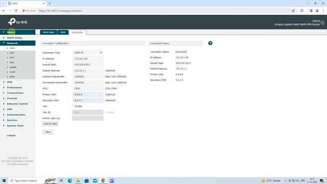 04 How to configure load balancing on tp link omada er605.