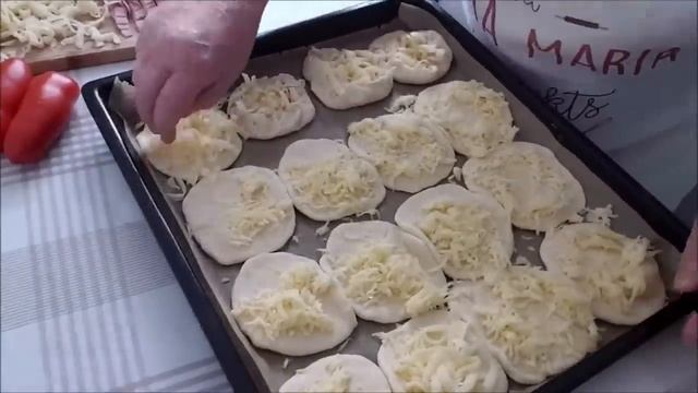 Булочка Пицца в дорогу!Тесто для холодильника на 4 дня