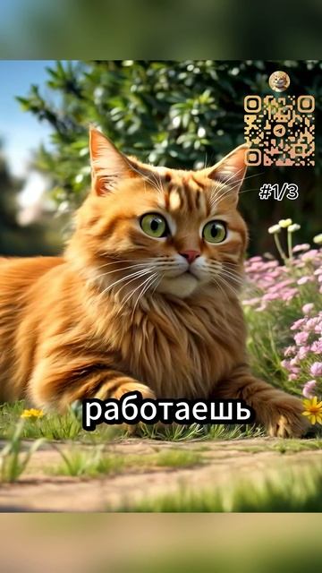 "Большой кот, огромное сердце! ❤️ История, история про рыжего кота!"
 #sherts  #котики #веселыекоты