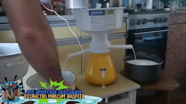 Сепарирую Козье молоко 🤣😁🌲