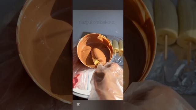 БАНАНЫ В ШОКОЛАДЕ. #бананвшоколаде #банан #chocolate #изшок?