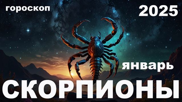 ГОРОСКОП ДЛЯ  СКОРПИОНА НА ЯНВАРЬ 2025
