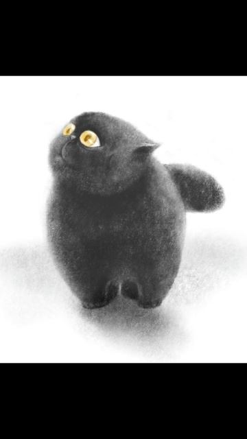 Кот. Процесс рисования.