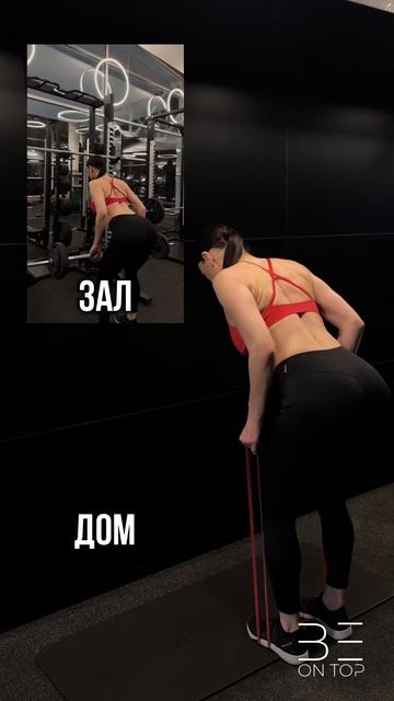 Тренировка спины дома или в зале🔥💪 4 упражнения