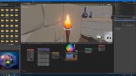74 Логово Ведьмы Low Poly в Blender 2 8 Рендер Материалы Свет