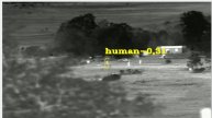 Detection human with thermal imaging camera