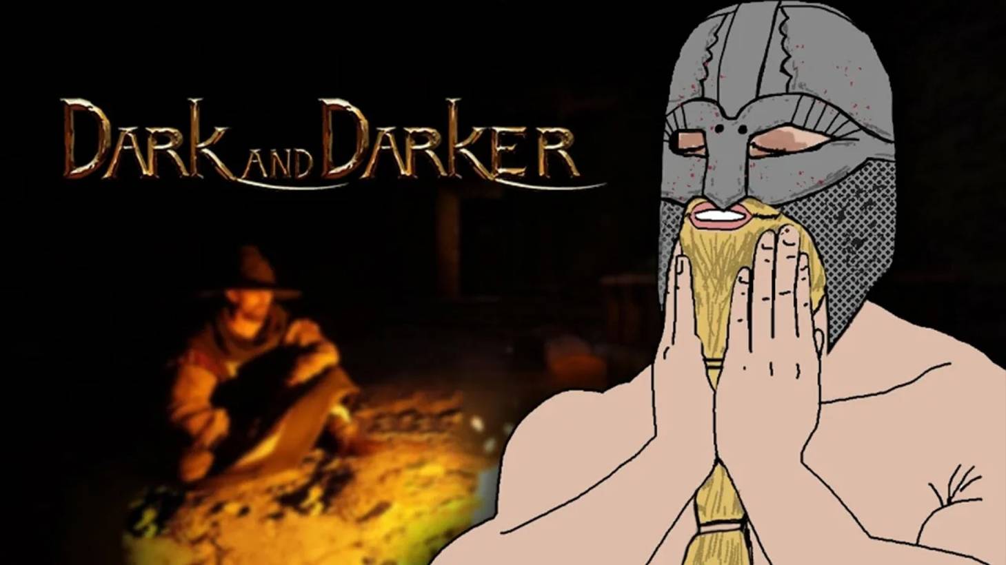 Dark and Darker - пробую воина pvp