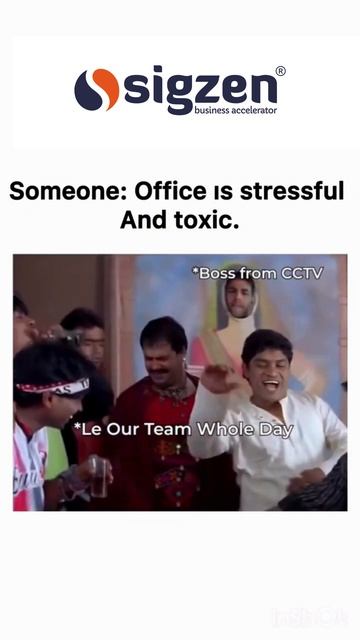 Someone: office is stressful and toxic