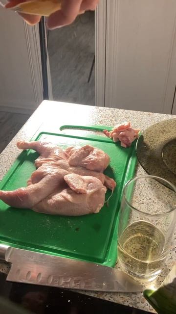 Цыплёнок на гриле в мандариновой глазури #kitchen_mafia #вку?