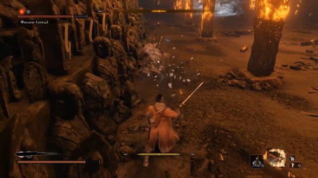 Sekiro: Shadows Die Twice. ч68. Филин - отец (Owl, Father Boss Fight)