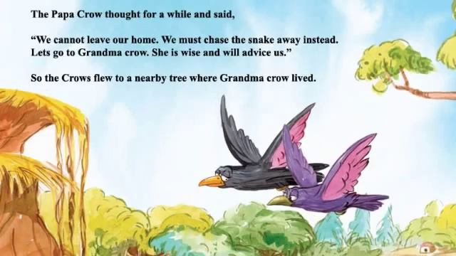 English Talking Book - The Crow and the Snake