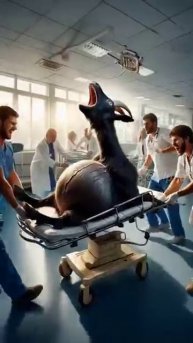 Doctor's rescued a black pregnant goat from city road 🙏 #humanity #treatment #veternary #goat #shor
