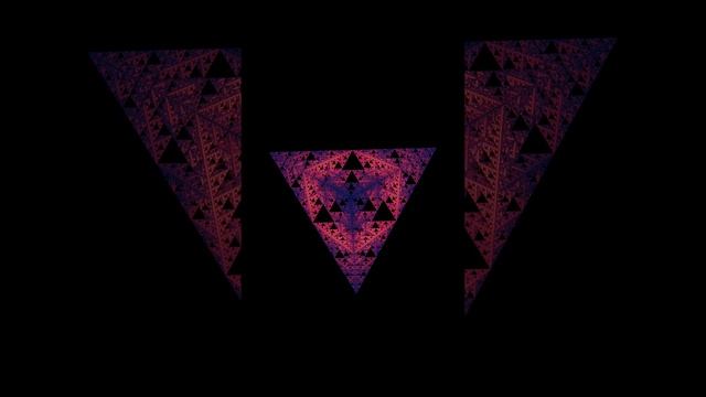 3D Fractal of Serpinski Triangle Animation. Фрактал типа "треугольник сер?