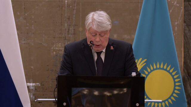 Выступление Посла России Алексея Бородавкина на приеме в честь 80-летия Великой Победы в Астане