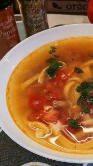 Суп с домашней лапшой. Пошаговый рецепт приготовления вкусного супа "Суюк Ош"