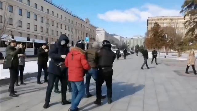 В Белгороде на несогласованной акции прошли задержан?