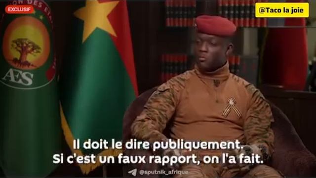 IBRAHIM TRAORÉ RÉPOND AU GÉNÉRAL AMÉRICAIN LANGLEY.