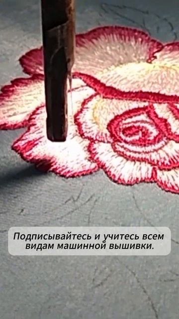 Художественная гладь выполненная на швейной машине. #e