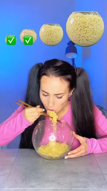 From Small To Giant Noodle Ramen #katebrush #shorts #viral