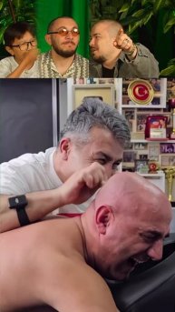 Массаж головы присосками? #huga #хетагхугаев #трилитрас?