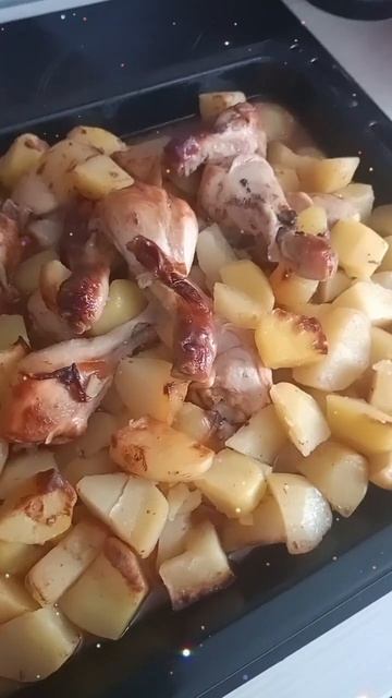 Куриные ножки с картошкой запечённые в рукаве🤤