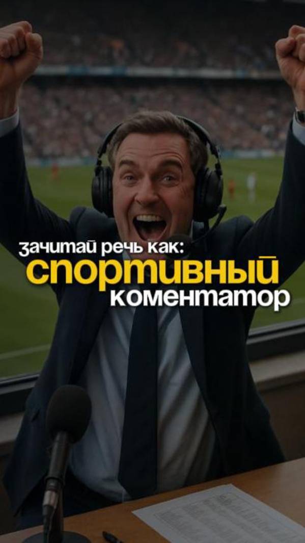 Выступи публично, как футбольный комментатор