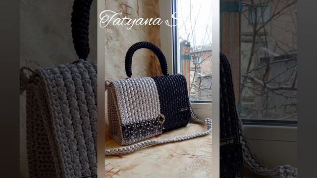 сумки из атласных лент