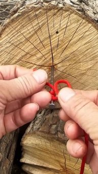 Easy way to tie a rope to a nail #shorts
