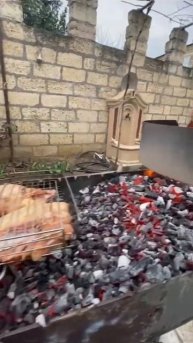 Куриный стейк. на углях