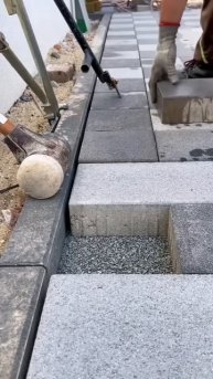 Easy way to install paving blocks #shorts
