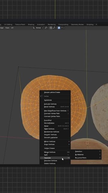 Бургер в Blender 3D за 1 минуту! #3d #blender #blender3d