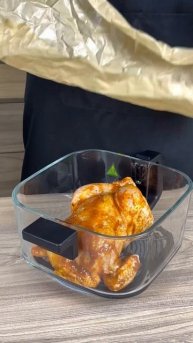 Сочная курица гриль с хрустящей корочкой приготовлен?