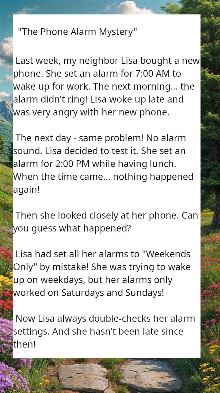 The Phone Alarm Mystery