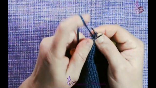 Вяжем ушки для шапочки❄мастер класс🎄